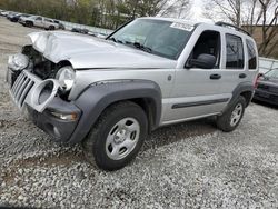 Salvage cars for sale from Copart North Billerica, MA: 2004 Jeep Liberty Sport