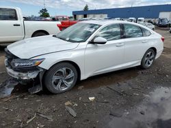 Salvage cars for sale at Woodhaven, MI auction: 2019 Honda Accord EX