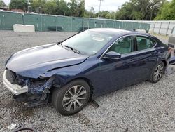 Salvage cars for sale at Riverview, FL auction: 2016 Acura TLX