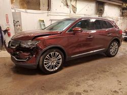 Lincoln salvage cars for sale: 2016 Lincoln MKX Reserve