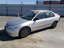 Salvage cars for sale at Antelope, CA auction: 2005 Honda Civic LX