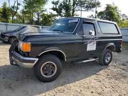 Ford Bronco salvage cars for sale: 1989 Ford Bronco U100