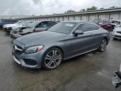 Salvage cars for sale at Louisville, KY auction: 2017 Mercedes-Benz C 300 4matic