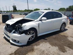 Subaru Legacy Vehiculos salvage en venta: 2013 Subaru Legacy 2.5I Premium