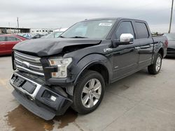 Salvage cars for sale at Grand Prairie, TX auction: 2015 Ford F150 Supercrew