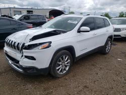 Salvage cars for sale from Copart Elgin, IL: 2017 Jeep Cherokee Limited
