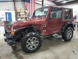 Salvage cars for sale at West Mifflin, PA auction: 2002 Jeep Wrangler / TJ X