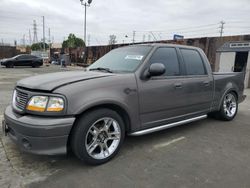Ford salvage cars for sale: 2002 Ford F150 Supercrew Harley Davidson