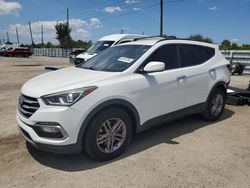 Salvage cars for sale at Miami, FL auction: 2017 Hyundai Santa FE Sport