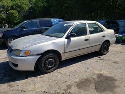 Salvage cars for sale at Austell, GA auction: 2001 Toyota Corolla CE