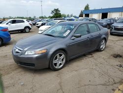 Salvage cars for sale at Woodhaven, MI auction: 2005 Acura TL