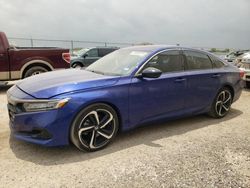 Salvage cars for sale at Houston, TX auction: 2022 Honda Accord Sport
