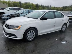 Salvage cars for sale at Exeter, RI auction: 2015 Volkswagen Jetta Base