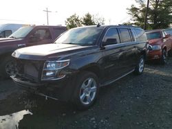 Salvage cars for sale at Windsor, NJ auction: 2015 Chevrolet Suburban K1500 LT