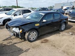 Salvage cars for sale at Woodhaven, MI auction: 2012 Dodge Avenger SE