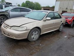 Salvage cars for sale at New Britain, CT auction: 2002 Honda Accord EX