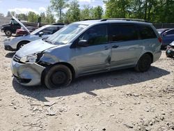 Salvage cars for sale at Waldorf, MD auction: 2005 Toyota Sienna CE