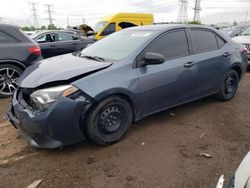 Salvage cars for sale from Copart Elgin, IL: 2016 Toyota Corolla L