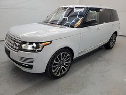 Salvage cars for sale from Copart Houston, TX: 2017 Land Rover Range Rover Supercharged