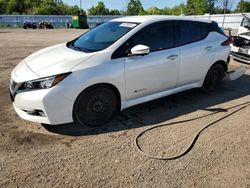 Salvage cars for sale from Copart Bowmanville, ON: 2018 Nissan Leaf S