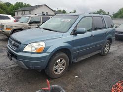 Salvage cars for sale at York Haven, PA auction: 2005 Honda Pilot EXL