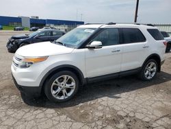 Salvage cars for sale at Woodhaven, MI auction: 2012 Ford Explorer Limited