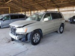 Toyota Highlander salvage cars for sale: 2003 Toyota Highlander Limited