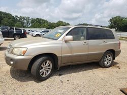 Salvage cars for sale at Theodore, AL auction: 2006 Toyota Highlander Hybrid