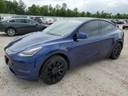 Salvage cars for sale at Houston, TX auction: 2021 Tesla Model Y