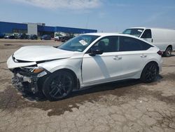 Salvage cars for sale at Woodhaven, MI auction: 2022 Honda Civic Sport