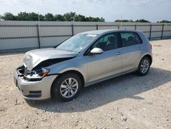 Salvage cars for sale at New Braunfels, TX auction: 2015 Volkswagen Golf