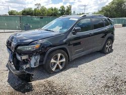 Jeep Cherokee Limited salvage cars for sale: 2019 Jeep Cherokee Limited