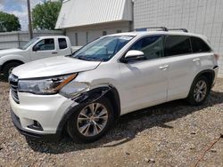 Salvage cars for sale from Copart Blaine, MN: 2015 Toyota Highlander LE