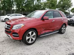 Salvage cars for sale from Copart Cicero, IN: 2016 Mercedes-Benz GLE 350