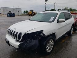 Salvage cars for sale at Chicago Heights, IL auction: 2015 Jeep Cherokee Latitude