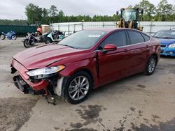 Salvage cars for sale at Gaston, SC auction: 2017 Ford Fusion SE