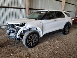 Salvage cars for sale from Copart Houston, TX: 2022 Ford Explorer ST-Line