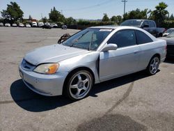 Salvage cars for sale from Copart San Martin, CA: 2001 Honda Civic SI