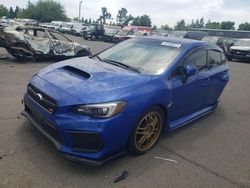 Salvage cars for sale from Copart Woodburn, OR: 2019 Subaru WRX STI