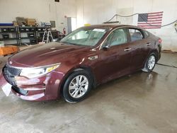 Salvage cars for sale from Copart Portland, MI: 2016 KIA Optima LX