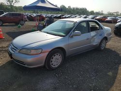 Honda Accord LX Vehiculos salvage en venta: 2002 Honda Accord LX