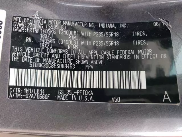 2014 Toyota Sienna XLE