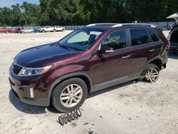 Salvage cars for sale at Ocala, FL auction: 2014 KIA Sorento LX