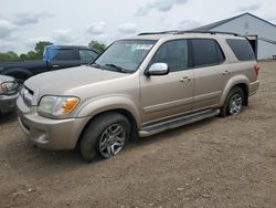 Salvage cars for sale from Copart Columbia Station, OH: 2007 Toyota Sequoia Limited