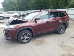 Toyota Highlander salvage cars for sale: 2019 Toyota Highlander LE