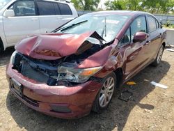 Honda Civic exl salvage cars for sale: 2012 Honda Civic EXL