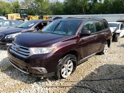 Salvage cars for sale from Copart Franklin, WI: 2013 Toyota Highlander Base