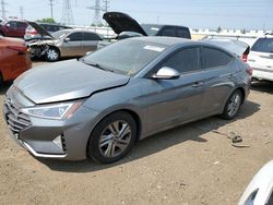 Salvage cars for sale at Elgin, IL auction: 2019 Hyundai Elantra SEL