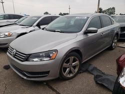 Volkswagen salvage cars for sale: 2013 Volkswagen Passat SE