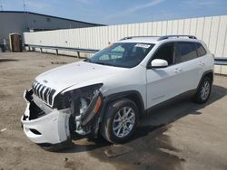 Salvage cars for sale at Ellwood City, PA auction: 2017 Jeep Cherokee Latitude